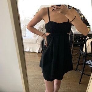 Urban Outfitters Black Dress with Open Sides | Size XXS